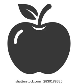 Un icono manzana negra