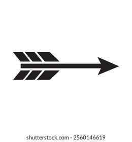 Simple black arrowhead graphic for design use