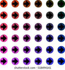 Simple black arrows. Vector eps 10