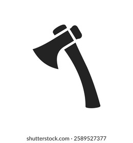 Simple Black Axe Silhouette and axe icon, axe, hatchet, ax, equipment, woodcutter