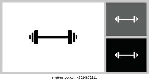 Ícone simples de sino de barras preto com diferentes cores de fundo.
