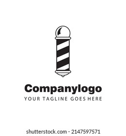 simple black barbershop logo design