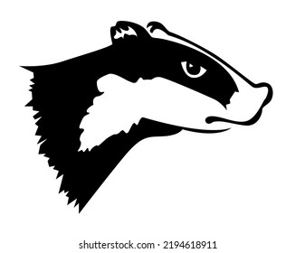 Dibujo simple del oso negro aislado en fondo blanco - ilustración vectorial