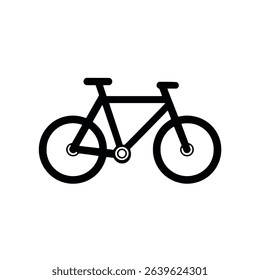 Simple black bicycle icon illustration design