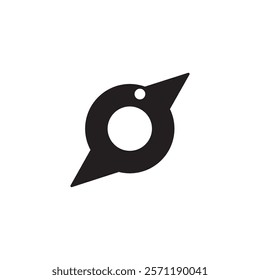 simple black bird logo icon design