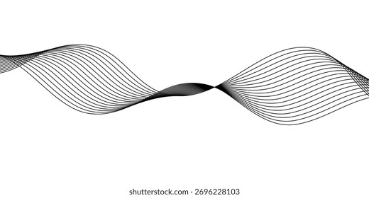 Arte de línea de mezcla negra simple para fondo de póster de Anuncio.