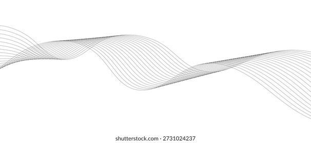 simple black blend wavy line design for banner poster background.