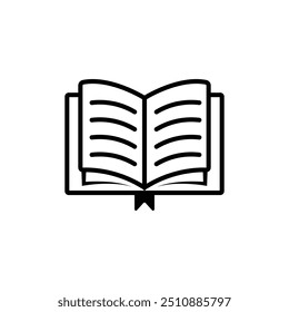 A simple Black Book icon logo vector minimalist graphic touch