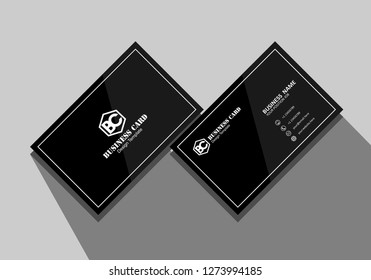 
Simple Black Business Card Template