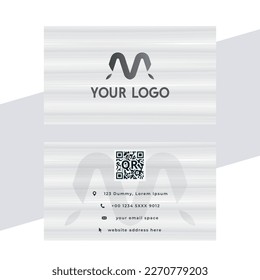 Simple black business card vector design.