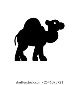 simple black camel icon eps 10