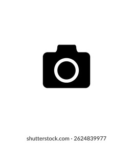 Simple Black Camera Outline logo