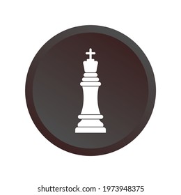 simple black chess game icon
