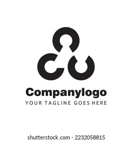 simple black circle mechine for logo company