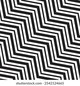  simple black colour daigonal thik to thin zig zac line pattern.
