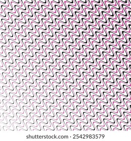  cor preta simples e cor rosa pensar a padrão fino daigonal liso zig zac linha.