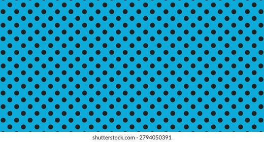  simple black colour ploka dott pattern on blue colour background.