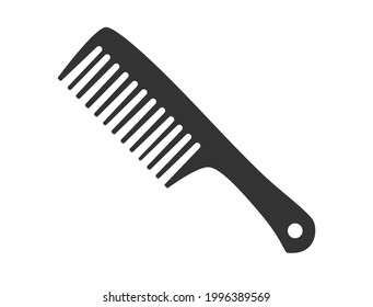 Simple black comb icon tun