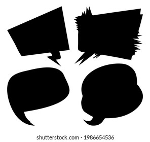 Sencillos elementos de fondo de estilo de historietas en negro, aislados en blanco. Colección de patrones de diseño de fondo abstracto ilustrado vectorial.