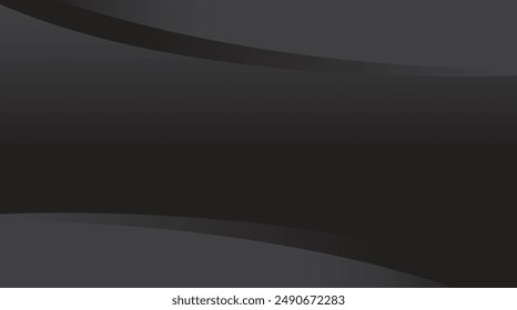 Simple black curve background for business concept. Vector illustration