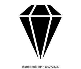 Simple black diamond icon