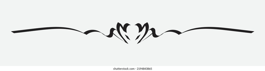 Simple Black Divider Design, Divider Template, border, line