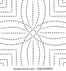 Einfaches, schwarz gepunktetes Abstraktes Designmuster 