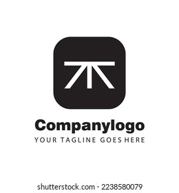simple black double arrow for logo company design