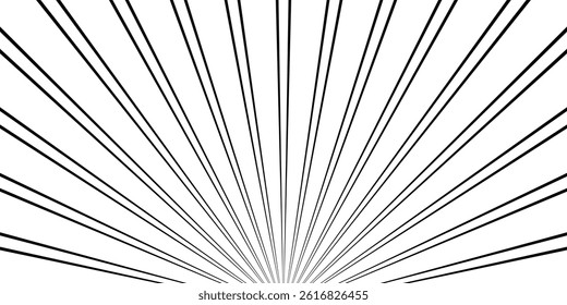 simple black double thin line sunrise pattern.