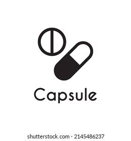 simple black drug icon design