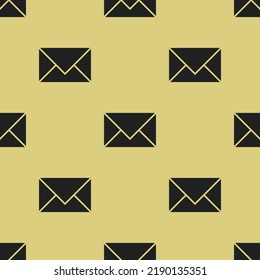 Un sencillo icono de sobre negro sobre fondo blanco sin inconvenientes.