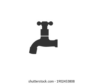 simple black faucet with lock on top