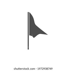 simple black flag icon design