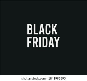 Simple black friday banner totally black