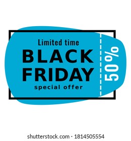 Simple Black Friday sale banner suitable for your promotion or campaign