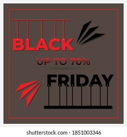 Simple diseño de plantilla de viernes negro. Gran vector para la promoción de ventas, marketing de productos, cupones de descuento, tarjetas de regalo, web, aplicaciones de venta, tiendas en línea, medios sociales, etc.