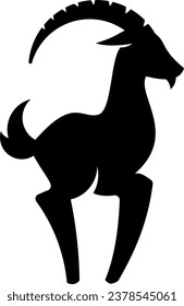 simple black goat logo designs 
