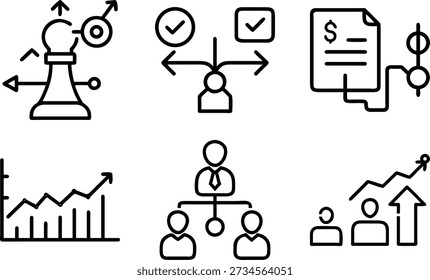 A simple black graph icon on white background, ideal for business and corporate themes.