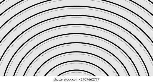Patrón de línea circular gris negro simple para fondo de póster de Anuncio.