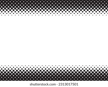 Simple Black Halftone Frame Material