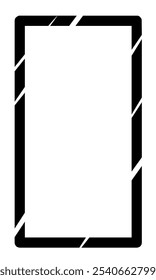 Simple black hand drawing frame