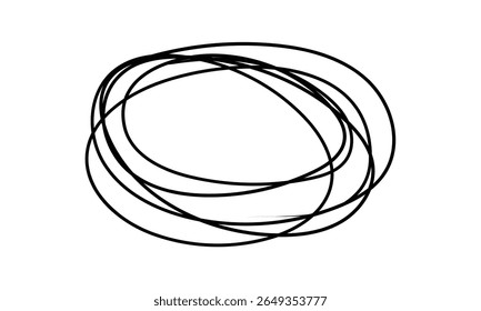 simple black hand drawn scribble design.
