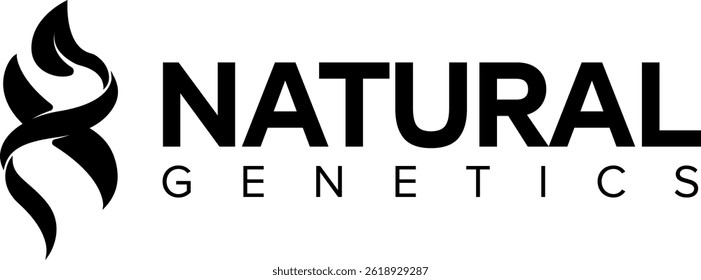 simple black helix genetics icon silhouette logo design	
