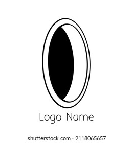 Simple Black Hole Logo Template Design