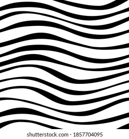 simple black ink waves. seamless lines