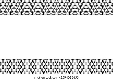 Simple black Japanese pattern frame