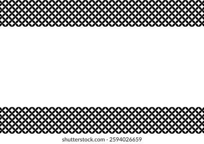 Simple black Japanese pattern frame