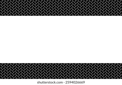 Simple black Japanese pattern frame