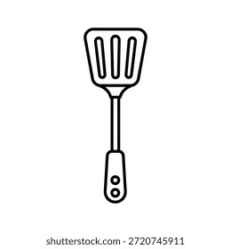 Ilustración vectorial de utensilios de cocina negro simple