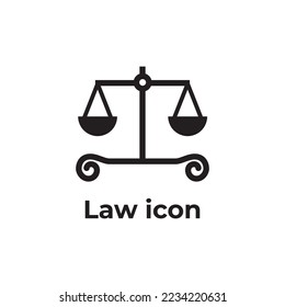 plantilla de diseño de iconos de ley negra simple